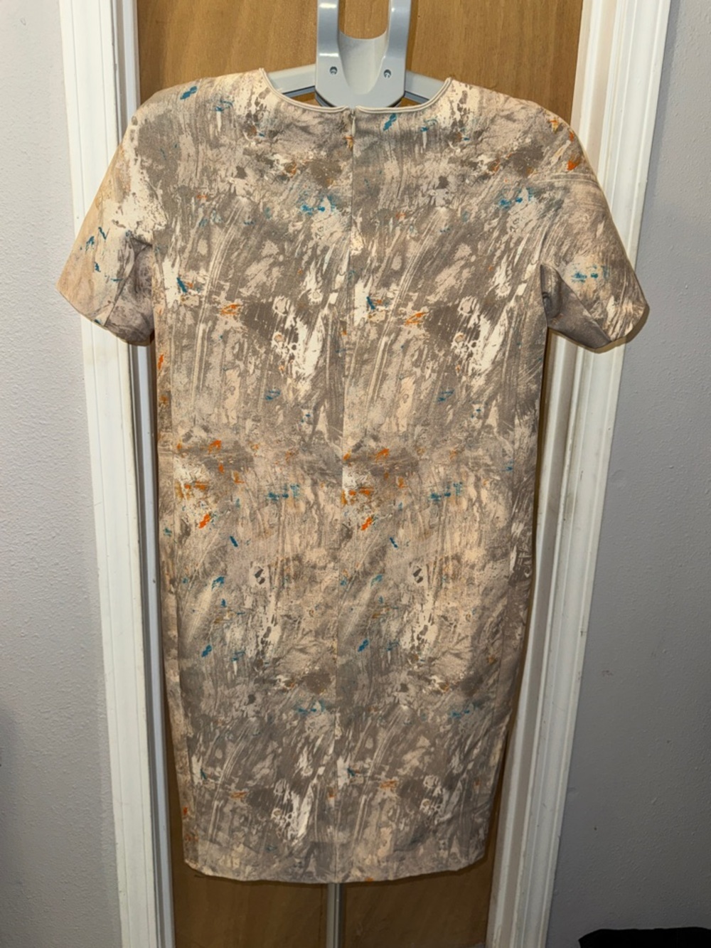 Piazza Sempione Abstract Print Dress IT 38= US 2/4 or Small Lined, MSRP $1190 - Picture 4 of 10